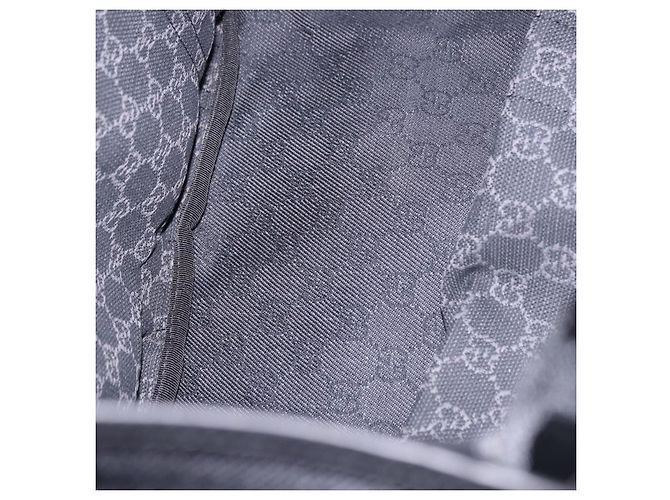 Borsa Tote GUCCI GG Canvas Nera Argento 152232 Auth mr2752A Nero - vista 10
