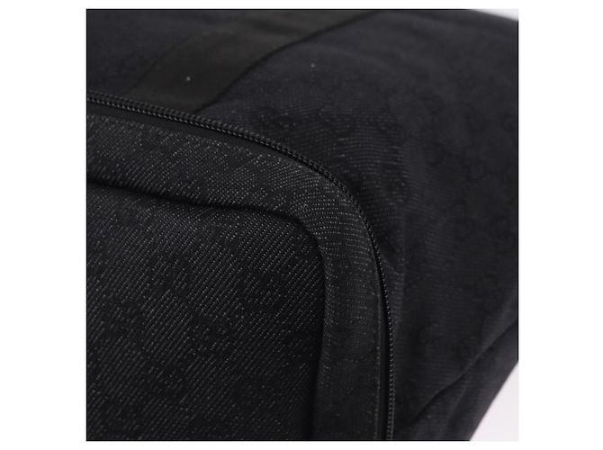 Borsa Tote GUCCI GG Canvas Nera Argento 152232 Auth mr2752A Nero - vista 17