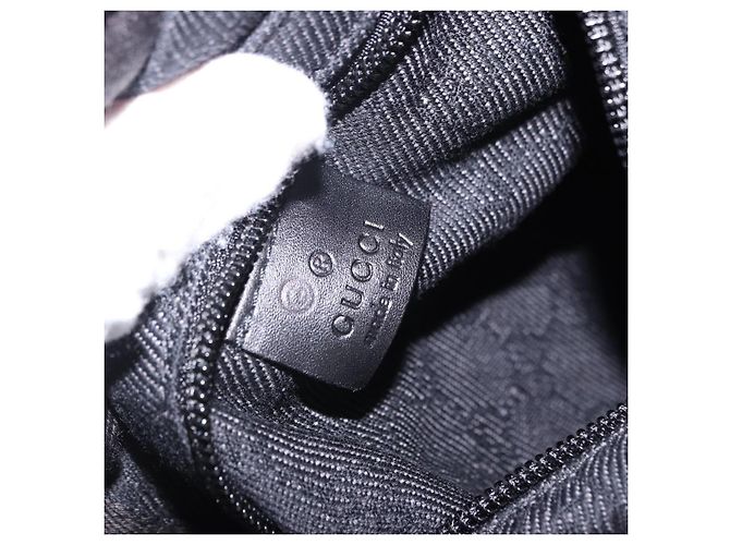 Borsa Tote GUCCI GG Canvas Nera Argento 152232 Auth mr2752A Nero - vista 20