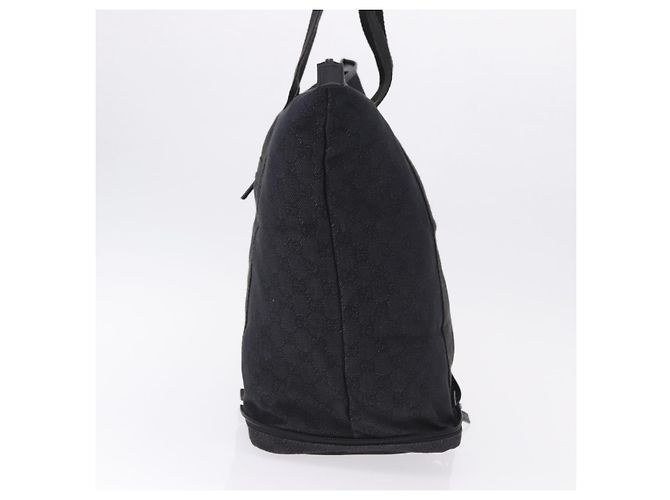 Borsa Tote GUCCI GG Canvas Nera Argento 152232 Auth mr2752A Nero - vista 3
