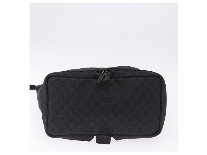 Borsa Tote GUCCI GG Canvas Nera Argento 152232 Auth mr2752A Nero - vista 5