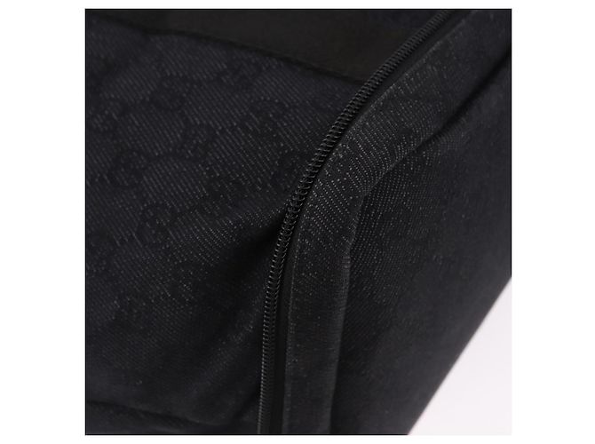 Borsa Tote GUCCI GG Canvas Nera Argento 152232 Auth mr2752A Nero - vista 8