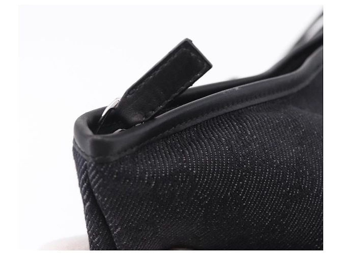 Borsa Tote GUCCI GG Canvas Nera Argento 152232 Auth mr2752A Nero - vista 9