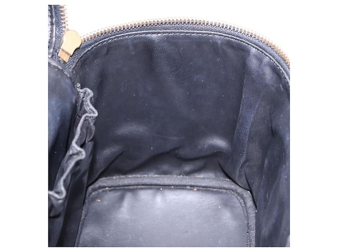 CHANEL COCO Mark Vanity Pouch per trucchi Caviar Skin Black Gold CC Auth ka5432 Nero - vista 19