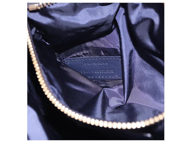 Borsa a tracolla SAINT LAURENT Nylon Navy Gold Tone 733294 Auth ka5349M Blu navy - vista 12