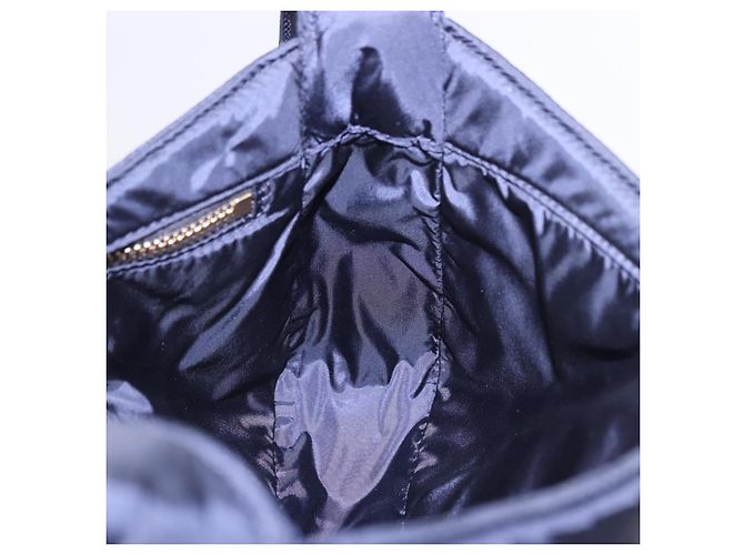 Borsa a tracolla SAINT LAURENT Nylon Navy Gold Tone 733294 Auth ka5349M Blu navy - vista 18