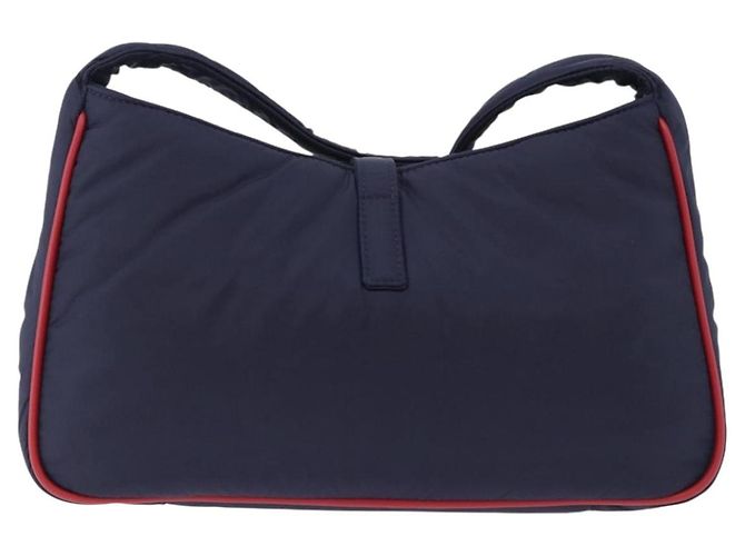 Borsa a tracolla SAINT LAURENT Nylon Navy Gold Tone 733294 Auth ka5349M Blu navy - vista 2