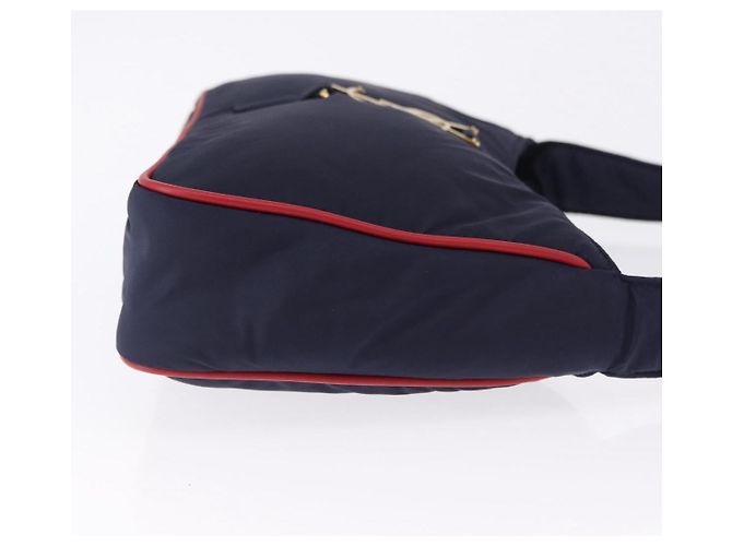 Borsa a tracolla SAINT LAURENT Nylon Navy Gold Tone 733294 Auth ka5349M Blu navy - vista 3
