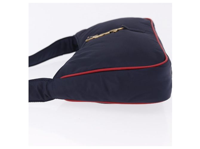Borsa a tracolla SAINT LAURENT Nylon Navy Gold Tone 733294 Auth ka5349M Blu navy - vista 4