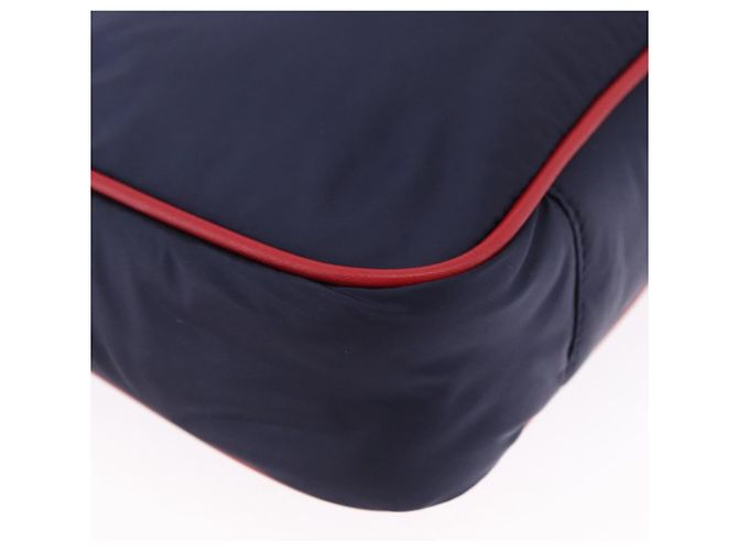 Borsa a tracolla SAINT LAURENT Nylon Navy Gold Tone 733294 Auth ka5349M Blu navy - vista 9
