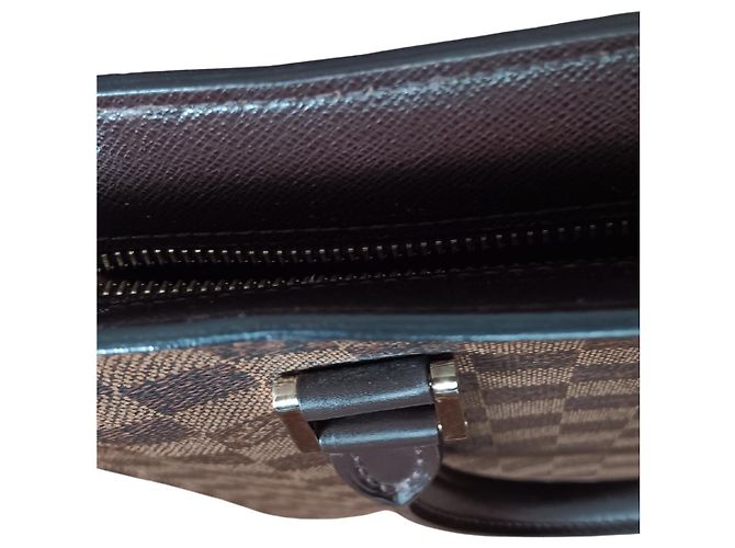 Borsa Louis Vuitton Damier Ebene Professionale Marrone - vista 4