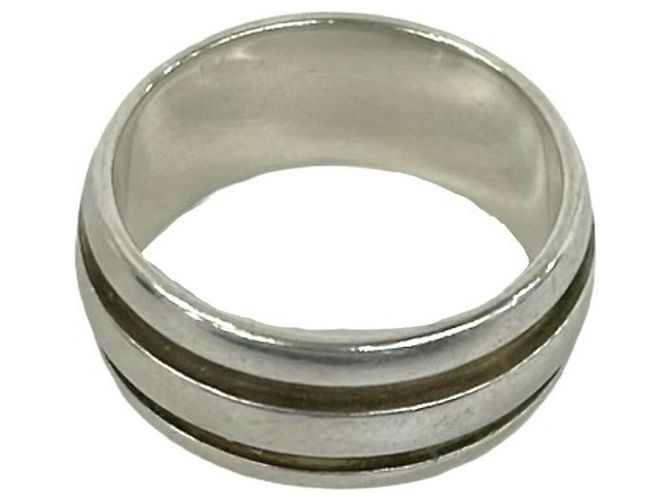 Tiffany & Co Anello Tiffany Grooved Double Line Band in Argento Sterling 925 - vista 6