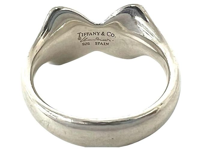 Tiffany & Co Tiffany Vintage Ribbon Band Ring Silber - Ansicht 3