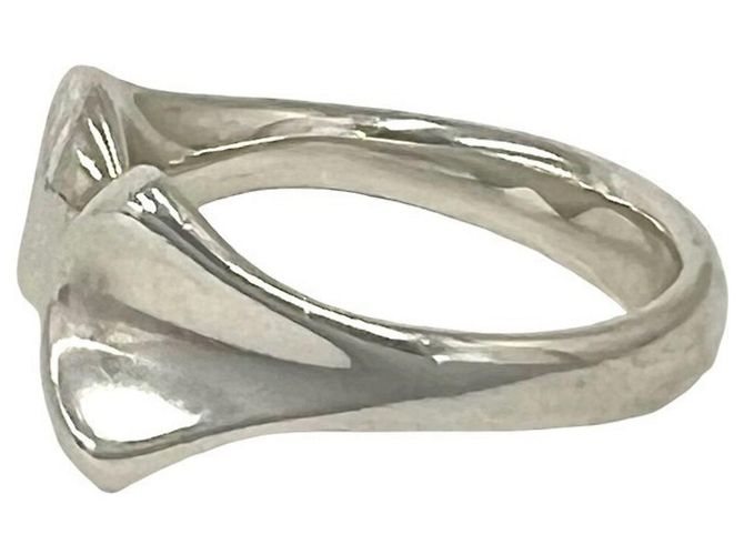 Tiffany & Co Tiffany Vintage Ribbon Band Ring Silber - Ansicht 4