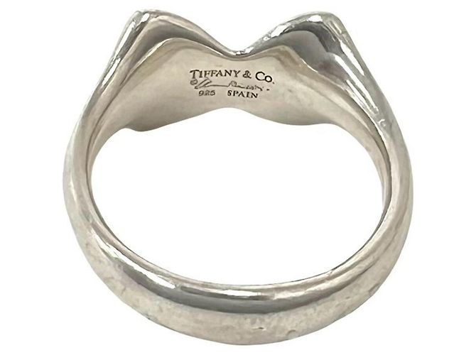 Tiffany & Co Tiffany Vintage Ribbon Band Ring Silber - Ansicht 6