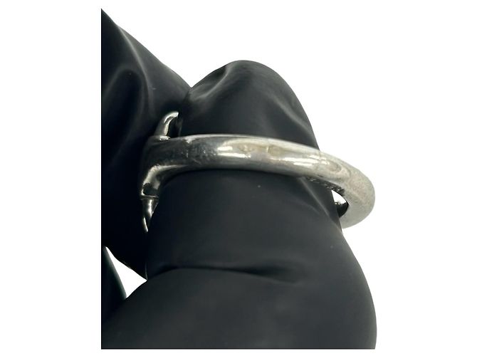 Hermès Hermes Vintage Nausicaä Ring Silber - Ansicht 4