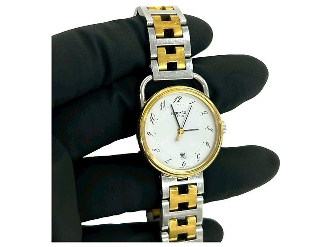 Orologio Hermès Vintage Profile GP Stainless Steel Quartz - vista 5