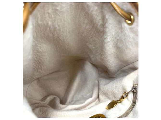 Gucci Vintage Micro GG Pattern Drawstring Shoulder Bag Brown - view 9