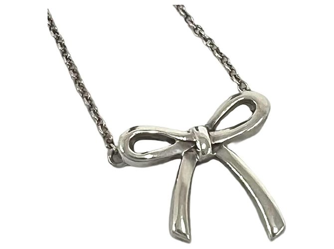 Tiffany & Co Collana Tiffany Vintage Bow Argento - vista 4