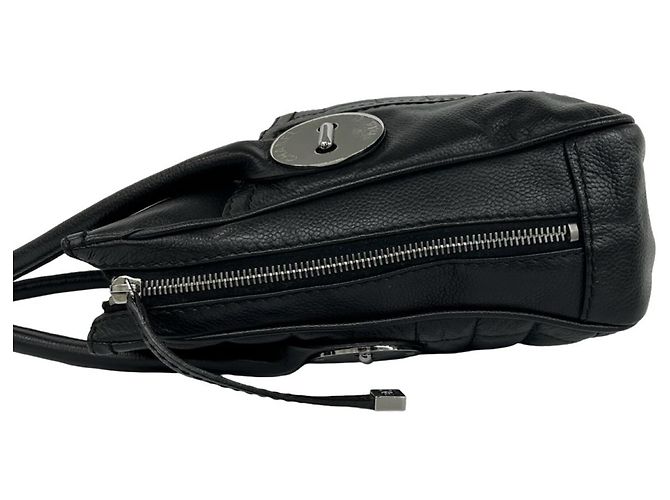 Borsa Chanel in pelle di vitello martellata nera Nero - vista 5