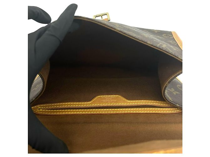 Louis Vuitton Vintage Bel Air Monogram Leather Schultertasche Braun - Ansicht 9