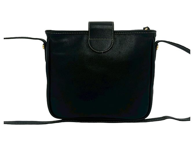 Loewe Vintage Anagram Logo Leder Schultertasche Schwarz - Ansicht 3