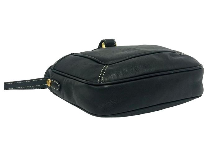 Loewe Vintage Anagram Logo Leder Schultertasche Schwarz - Ansicht 6