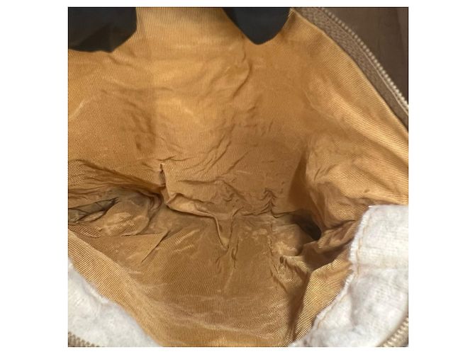 Gucci Vintage Micro GG Logo Pattern Boston Bag Beige - Ansicht 10