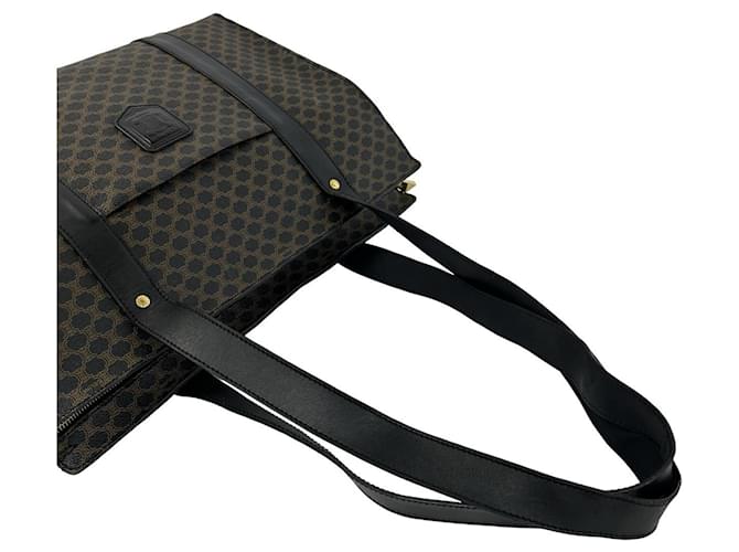 Céline Borsa Tote CELINE Vintage Macadam Blazon Triomphe Pattern Marrone Nero - vista 4