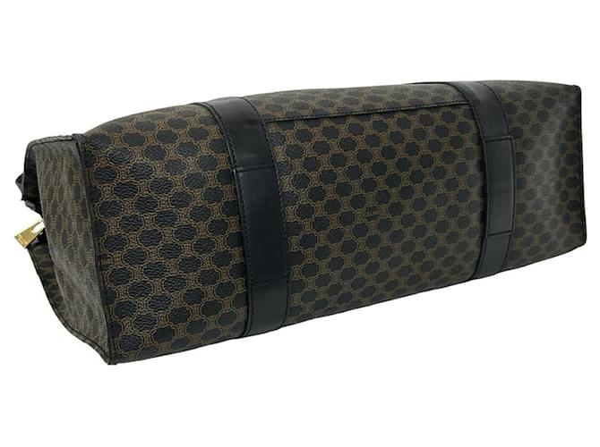 Céline Borsa Tote CELINE Vintage Macadam Blazon Triomphe Pattern Marrone Nero - vista 7