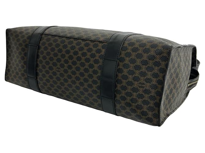 Céline Borsa Tote CELINE Vintage Macadam Blazon Triomphe Pattern Marrone Nero - vista 8
