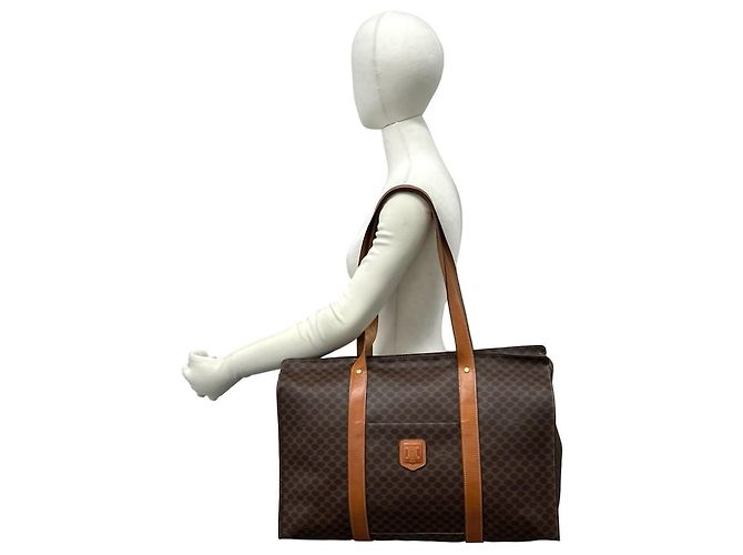 Céline CELINE Vintage Macadam Blazon Ledertasche Braun - Ansicht 2