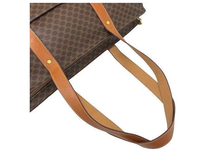 Céline CELINE Vintage Macadam Blazon Ledertasche Braun - Ansicht 4