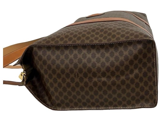 Céline CELINE Vintage Macadam Blazon Ledertasche Braun - Ansicht 5
