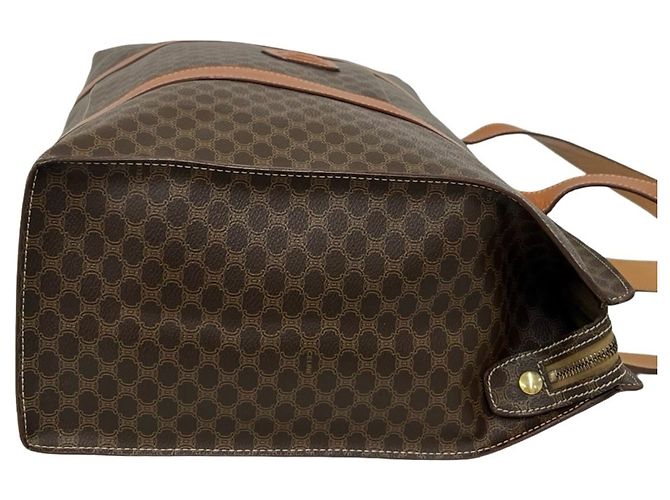 Céline CELINE Vintage Macadam Blazon Ledertasche Braun - Ansicht 6
