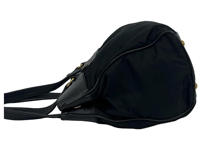 Mini-Tote-Bag mit Prada Triangle Logo-Plakette Schwarz - Ansicht 5