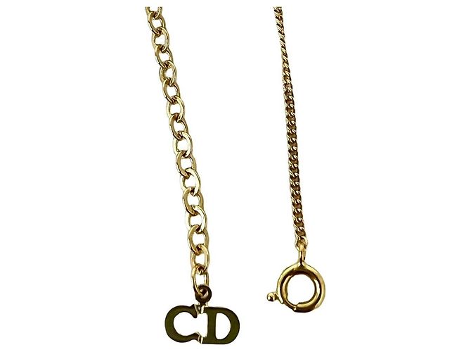 Collana Christian Dior CD Logo Motif Cuore Oro D'oro - vista 5