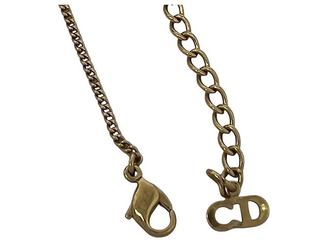 Collana Christian Dior Vintage Logo Plate D'oro - vista 4