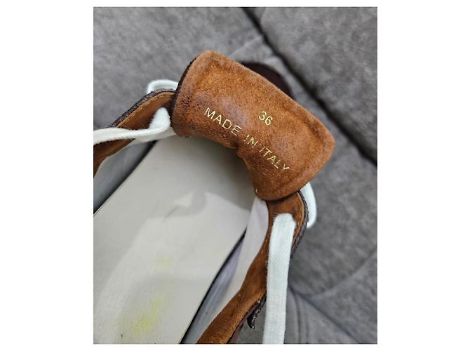 Sneakers The Row in scamosciato e tessuto marrone - vista 10