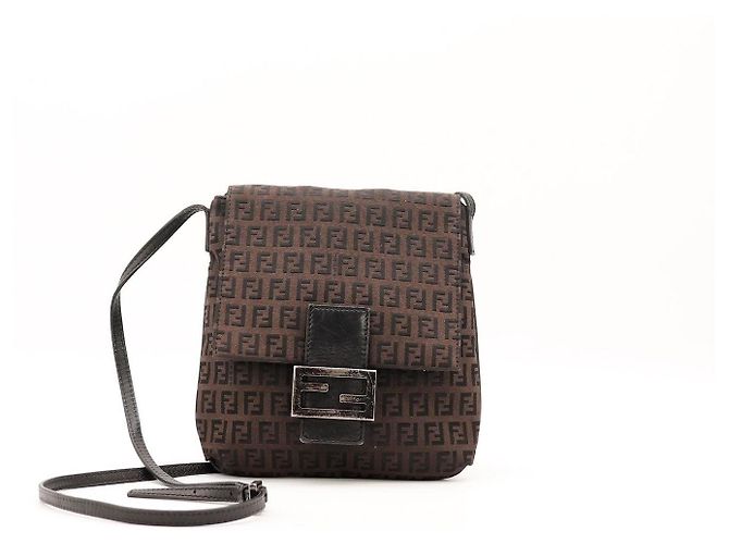 Fendi Zucca Canvas Schultertasche Braun - Ansicht 2