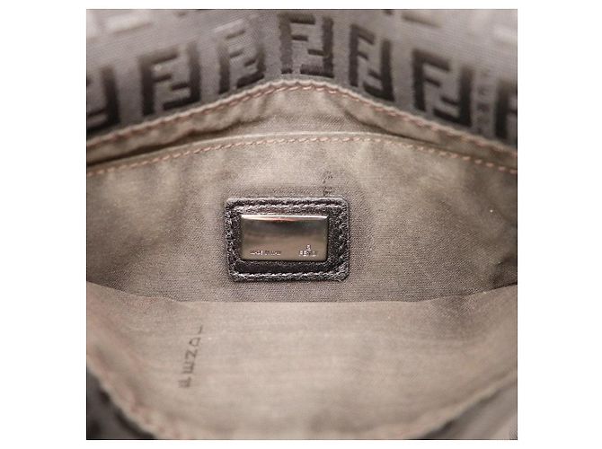 Fendi Zucca Canvas Schultertasche Braun - Ansicht 8