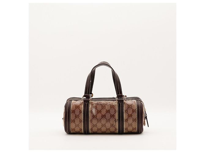 Borsa Boston Monogram Gucci Marrone - vista 3