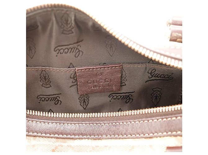 Borsa Boston Monogram Gucci Marrone - vista 8
