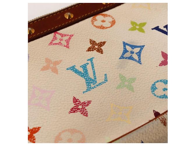 Louis Vuitton Monogram Multicolore Pochette Accessoires Weiß Mehrfarben - Ansicht 7