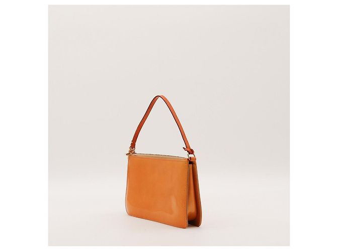 Louis Vuitton Monogram Vernis Pochette Cosmetic Pouch Arancione - vista 4