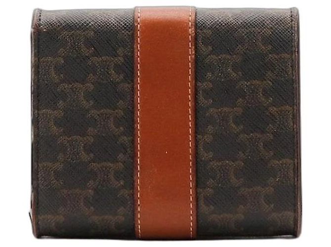 Céline Cartera de lona Triomphe Castaño - vista 2