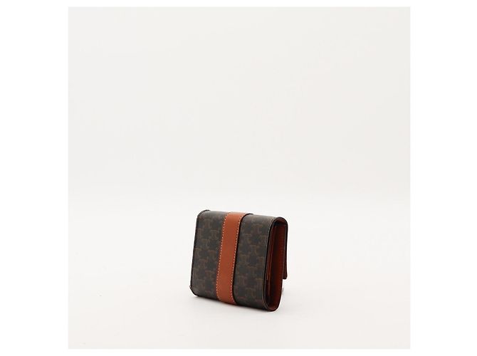 Céline Cartera de lona Triomphe Castaño - vista 4