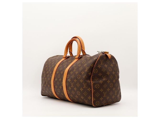 Borsa da viaggio Louis Vuitton Keepall 55 Monogram Canvas Marrone Monogramma - vista 2