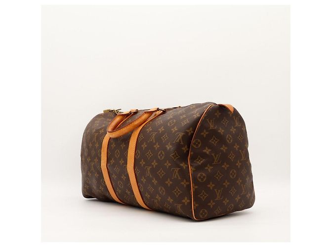 Borsa da viaggio Louis Vuitton Keepall 55 Monogram Canvas Marrone Monogramma - vista 4