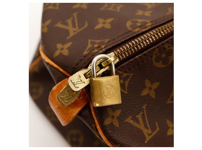 Borsa da viaggio Louis Vuitton Keepall 55 Monogram Canvas Marrone Monogramma - vista 7
